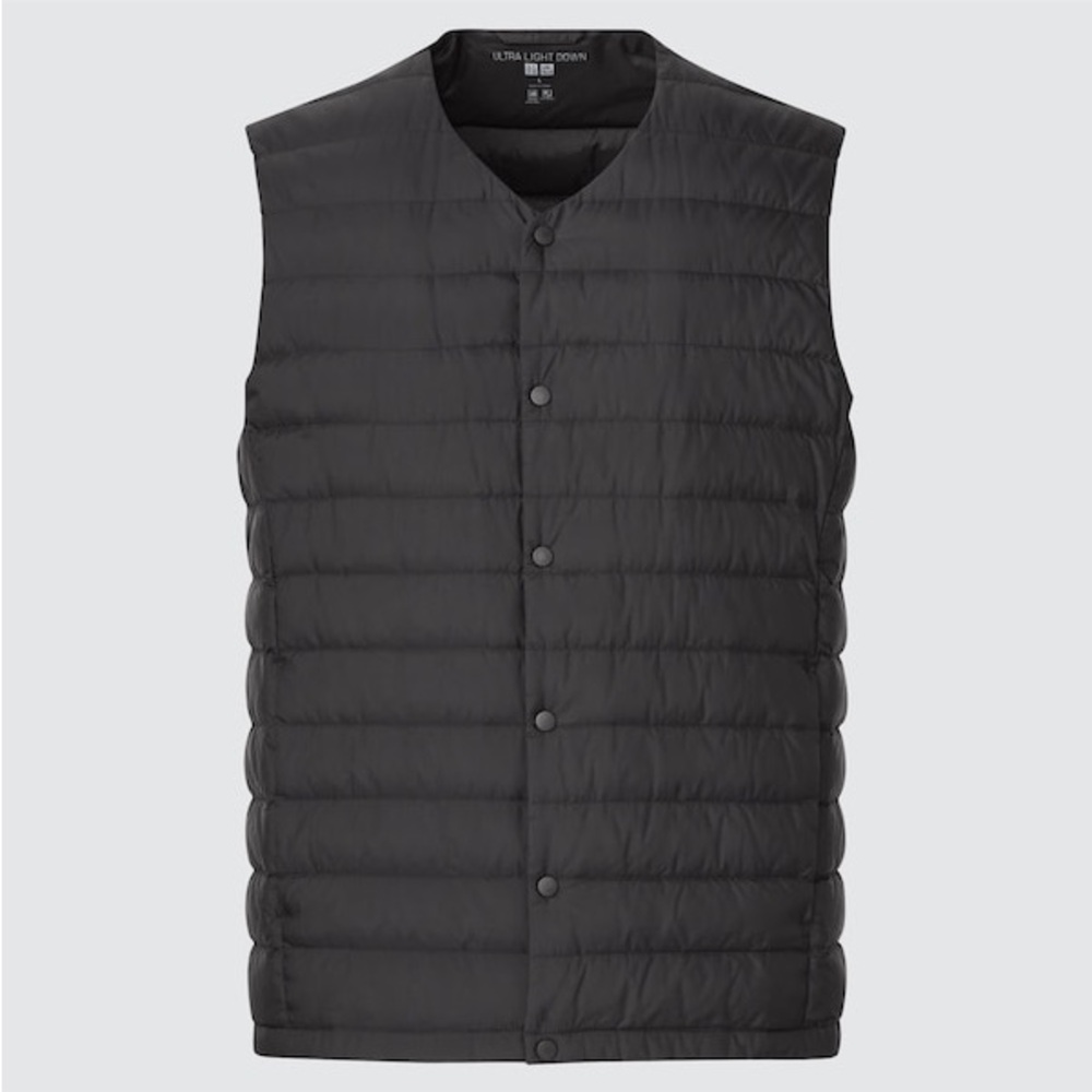 Uniqlo Men's Black Puffer Vest